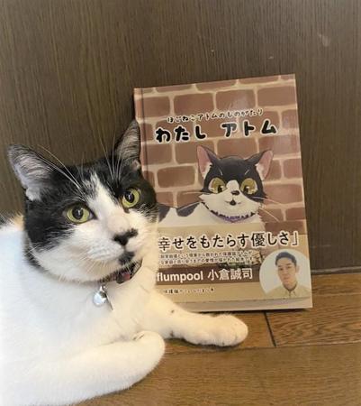 名古屋市で起きた「多頭飼育崩壊」の現場からレスキューされた保護猫のアトムちゃんの物語を描いた絵本が完成した（提供写真）