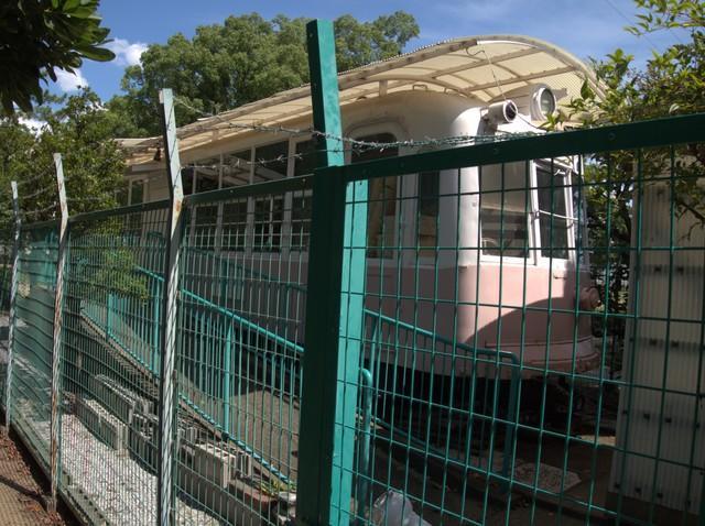 尼崎・水明公園に保存されている、阪神国道線などで活躍した71形