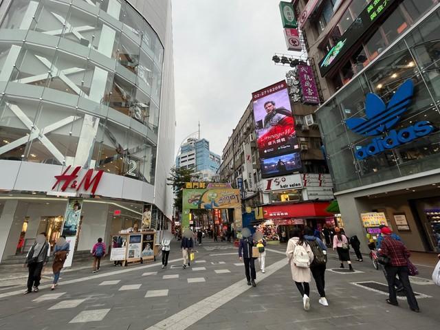11月の台北・西門町の様子（撮影：Coco）