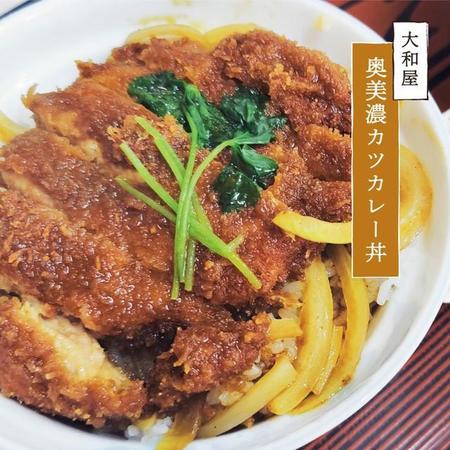 「奥美濃カツカレー丼」は大和屋の看板メニュー（提供）