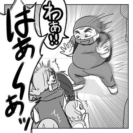 親がヒヤッとした瞬間に共感「わかる、めっちゃ警戒する」　ベビーカーの赤ちゃんに近づく男性→いきなり「わぁ！！」