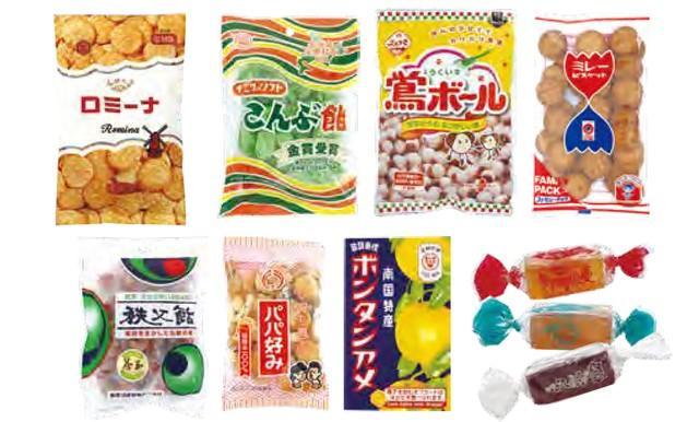 さくら棒　ロミーナ　おばけせんべい　カニチップ　ご当地おやつの沼にハマれ！　80歳専務がパッケージを考える高知・ミレービスケット