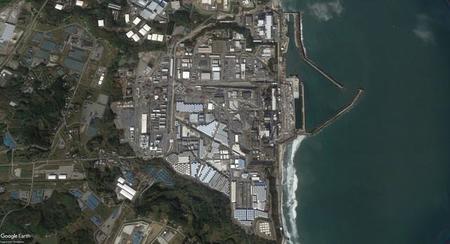 空から見た福島第一原発／画像取得日：2022年11月9日（C）Google