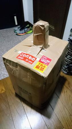 実家から斬新な形状の荷物が届いたけど…一体何が入っている！？（いずれも提供写真）