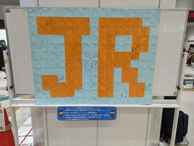 JR三ノ宮駅に川柳の応募作品が展示されているのですが…（鐵道省さん提供）