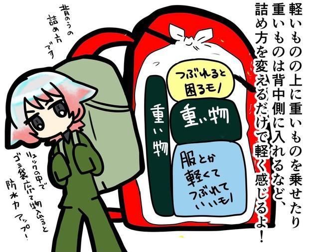 入れる順番によって、感じる重さが違う？（画像提供：元J隊のシナモンさんβさん）