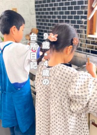 9歳兄と4歳妹が4時間かけてお料理…マヨネーズも手作り！　2人の姿に「心まで温かくなりました」「素敵な食卓」