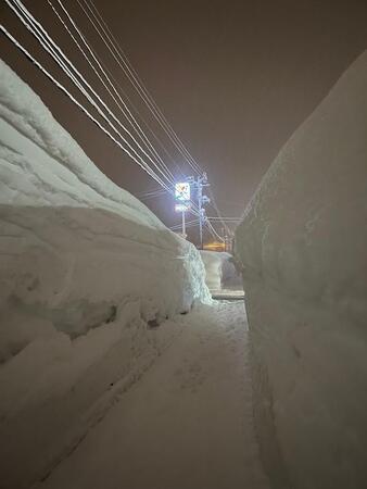 「セブンの雪壁が1番やべぇ」豪雪で新潟の“雪壁”が話題に 「先月の倍以上」高さは?