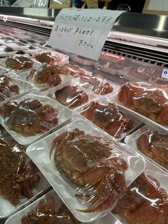 鮮魚店の陳列棚から毛蟹が集団脱走！？ サランラップ破り…「活きがいい証拠」「ペットショップ兼ねてる？」
