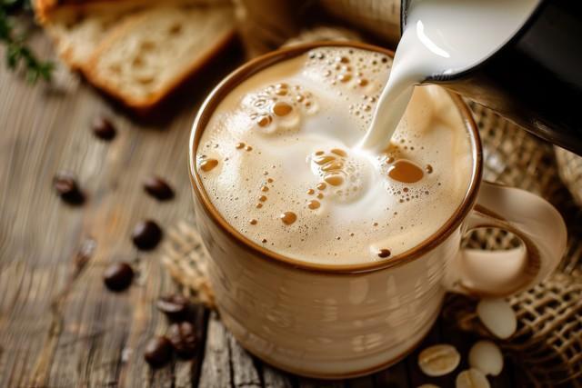 ミルクコーヒーのあっ！と驚くアレンジ※画像はAIが作成したイメージです（TuruMuru/stock.adobe.com）