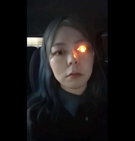 「見えない代わりに光らせました」と動画を公開したRibさん