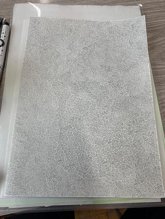 高校3年の時に一本線で描いたという絵。近くで見ると…（いずれも提供写真）