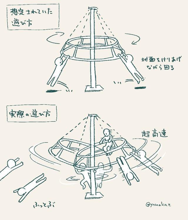 覚えていますか？こんな昭和レトロ遊具（山口カエさん提供）