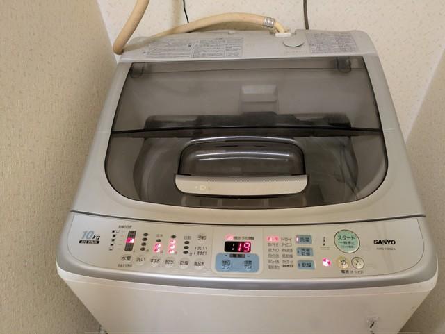 故障一つなく20年使えているというSANYOの洗濯機（Tonyさん提供）