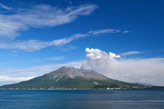 年間数百回は噴火するという桜島