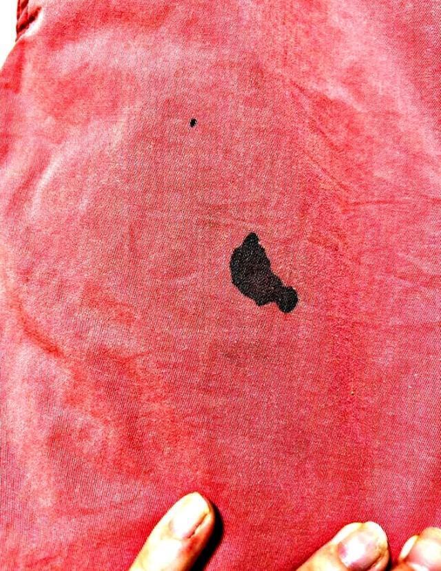 習字の授業でズボンにシミが…この後、あるキャラに変身！？（画像提供：SAKI@DIY工作用さん）