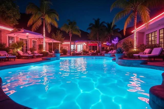 ナイトプールに行ってよかったと感じた理由は？　※AIによるイメージです（Pens'K/stock.adobe.com）