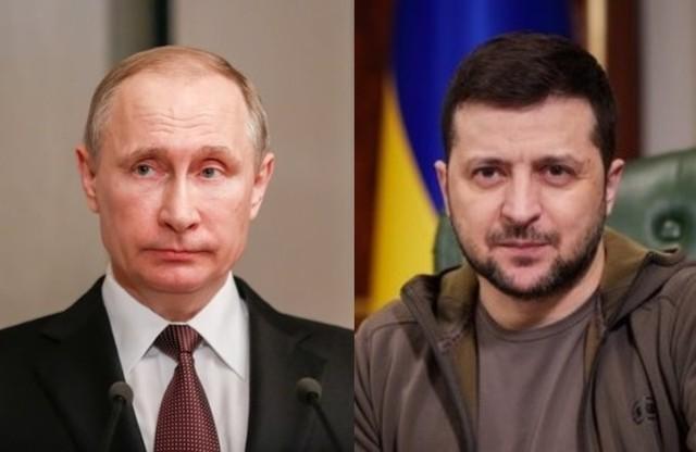 ロシアのウラジーミル ・ プーチン大統領（左、©ververidis/123RF.COM）と、ウクライナのウォロディミル・ゼレンスキー大統領