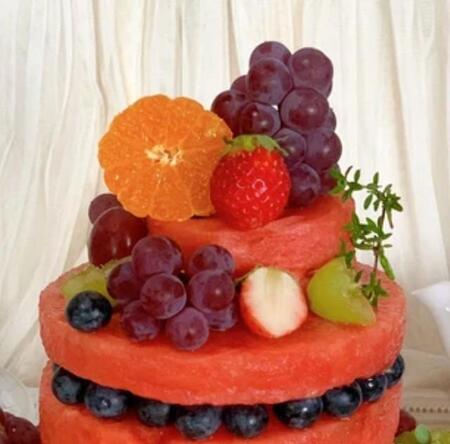 え？果物だけで、何段！？（AiriさんのXから）※画像は一部トリミングしています