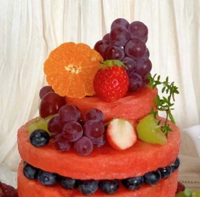 え？果物だけで、何段！？（AiriさんのXから）※画像は一部トリミングしています