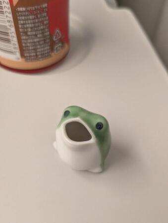 有田焼の“ちっちゃなカエル”が話題「開いた口に何を入れますか?」店主に聞くと…返答に共感の声