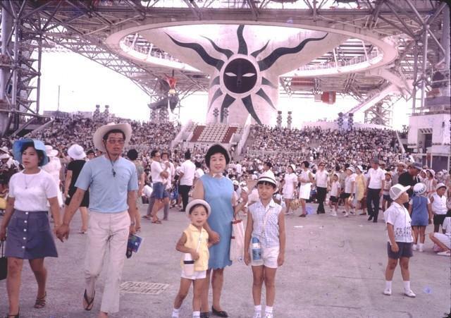1970年の大阪万博の記念写真