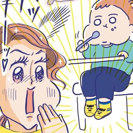 保育園のお友達「将来ドクターイエローの靴下の人と結婚したい」　おませな言葉にほっこりしていたら…わが子の足元を見て驚愕！【漫画】