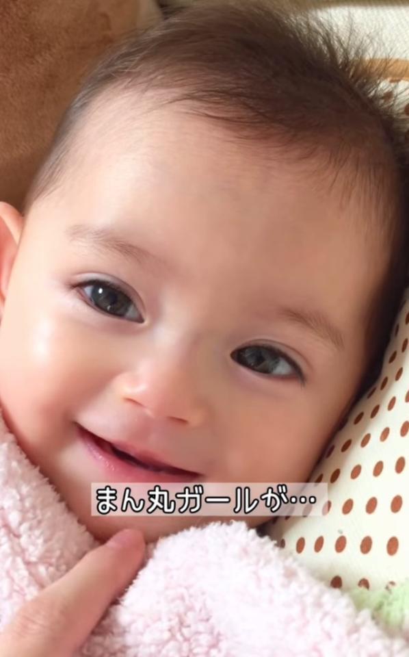 まん丸なお顔が特徴的な娘さん（0歳）／投稿主提供