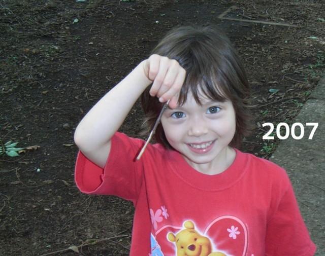 2007年 あどけなさが残る幼少期のハナさん／ハナさん（@hana_mrh23）提供
