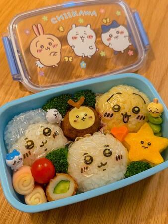 「朝から2時間でこのクオリティ!?」3歳娘のパパが作った“ちいかわ弁当”に絶賛の嵐