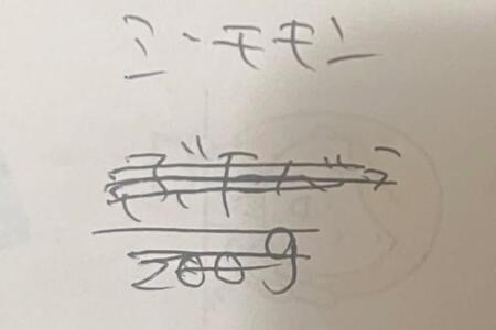 「ミーモモンって何？」夫に渡した買い物メモが、謎解きに……4児の母の“殴り書き”が大波紋