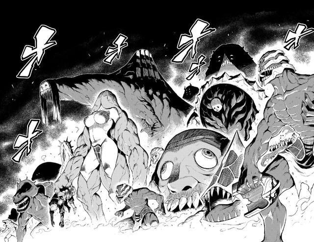 覚醒前の勇者を始末するためにやってきた大量の魔族　©四葉夕ト・佐藤貴彬（秋田書店）2025