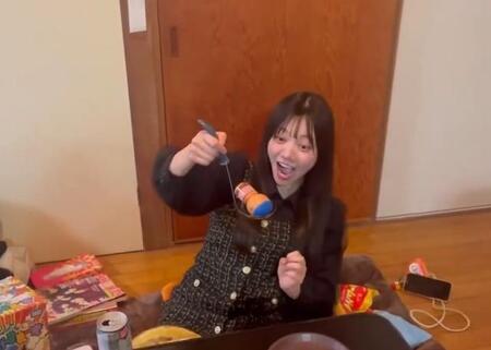 おたまキャッチ後の表情も見どころ！(ちいさん提供)