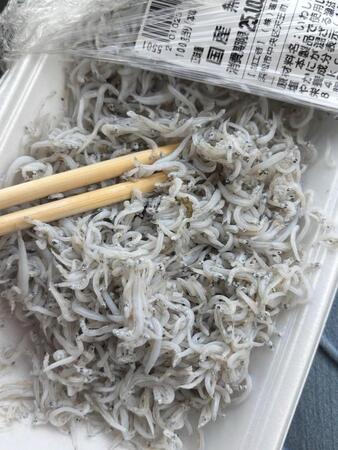 「縁起がいい」 スーパーのしらすを開けたら…混入していたレアモンスターが大反響　気になるお味は？