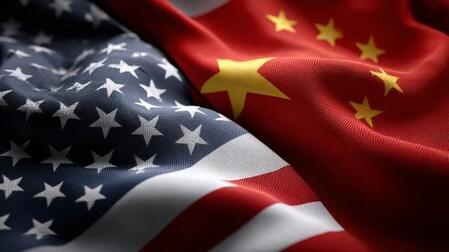 重なり合う米国と中国の国旗　※画像はAIが作成したイメージです（沈军 贡/stock.adobe.com）