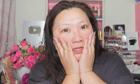 メイク前のSACHIさん。どう変わるのか…！？／SACHIさん提供