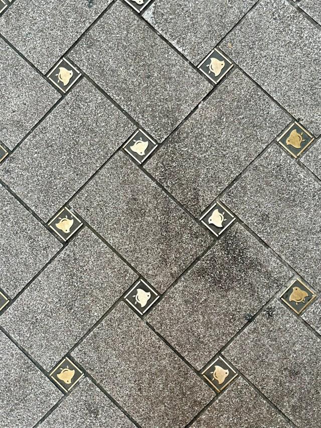 足元にひっそり散りばめられた千鳥の意匠／mayumama（@ma_yumama）さん提供