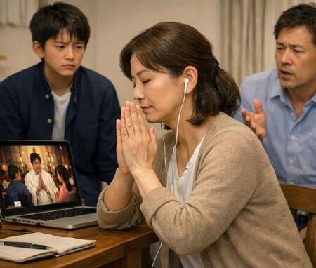 宗教にハマり続ける妻…　※この画像はAdobe Fireflyで作成したイメージです