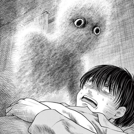 逃げたいけど身体が動かな…　(C)夜馬裕・外本ケンセイ／小学館
