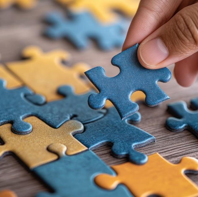 パズルは、コツコツとピースを組み合わせて完成を目指すもの。　※画像はAIが生成したイメージです（Anak/stock.adobe.com）