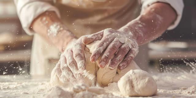パンづくりは、ていねいに手でこねて※画像はイメージです（Luba/stock.adobe.com）