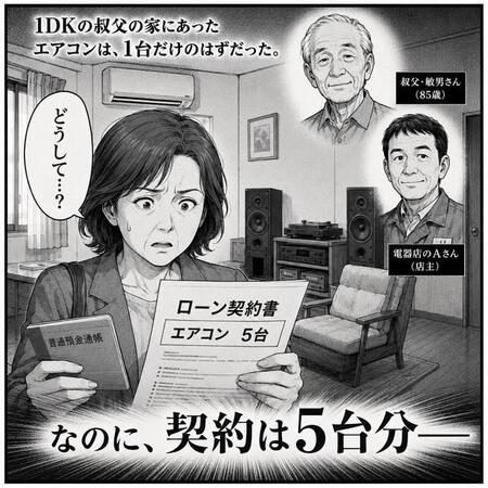 エアコンは1台だけのはずだったのに…どうして？　※画像はAIが作成したイメージです