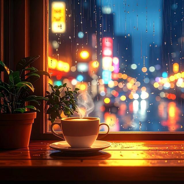 雨降る夜　※画像はAIが生成したイメージです（Odagiri/stock.adobe.com）