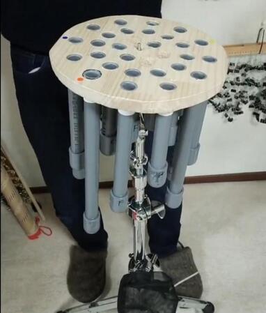 どの楽器にも似ていない謎の楽器（創さん提供）