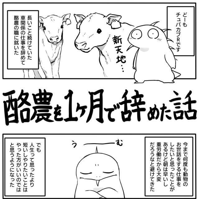 酪農に携わってみた（チュパカブRさん提供）