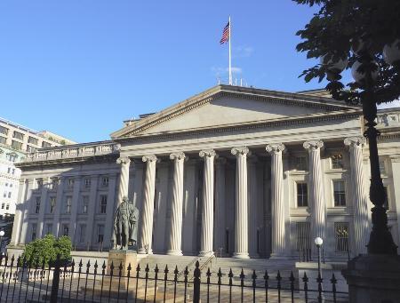 　米財務省＝２０２２年６月、ワシントン（共同）