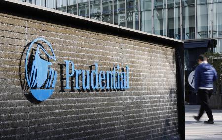 　プルデンシャル生命保険のロゴ＝東京都千代田区