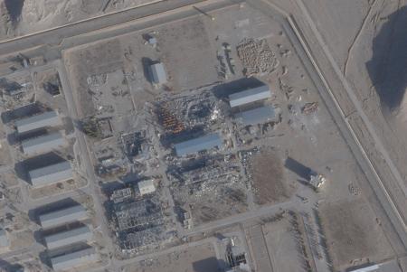 　イラン中部イスファハンの核関連施設＝１日（ＰＬＡＮＥＴ　ＬＡＢＳ　ＰＢＣ提供・ロイター＝共同）