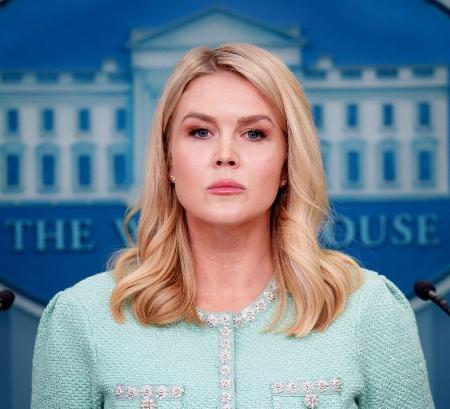 　米ホワイトハウスのレビット報道官（ゲッティ＝共同）