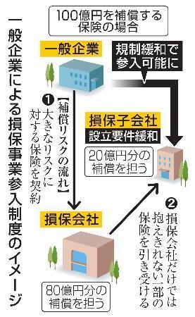 　一般企業による損保事業参入制度のイメージ